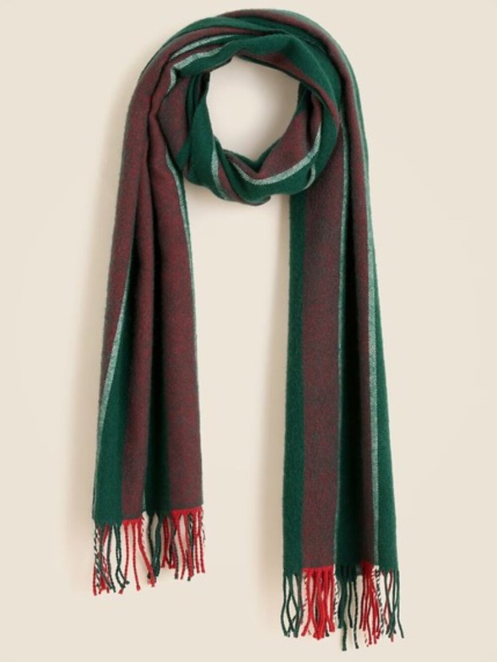 J. Crew Wool scarf in stripe